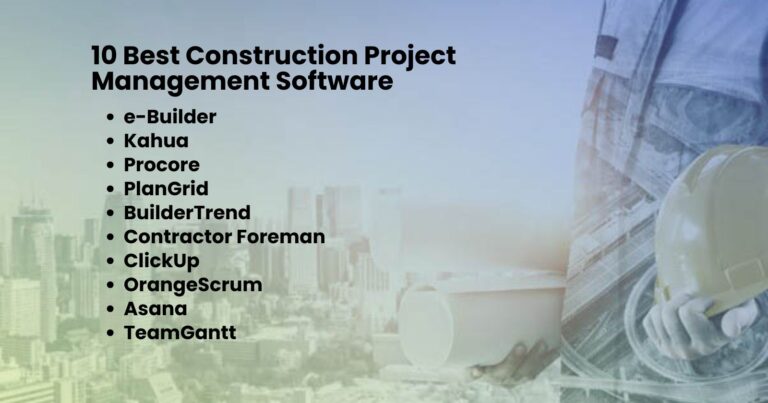 10 Best Construction Project Management Software of 2025 - OnIndus