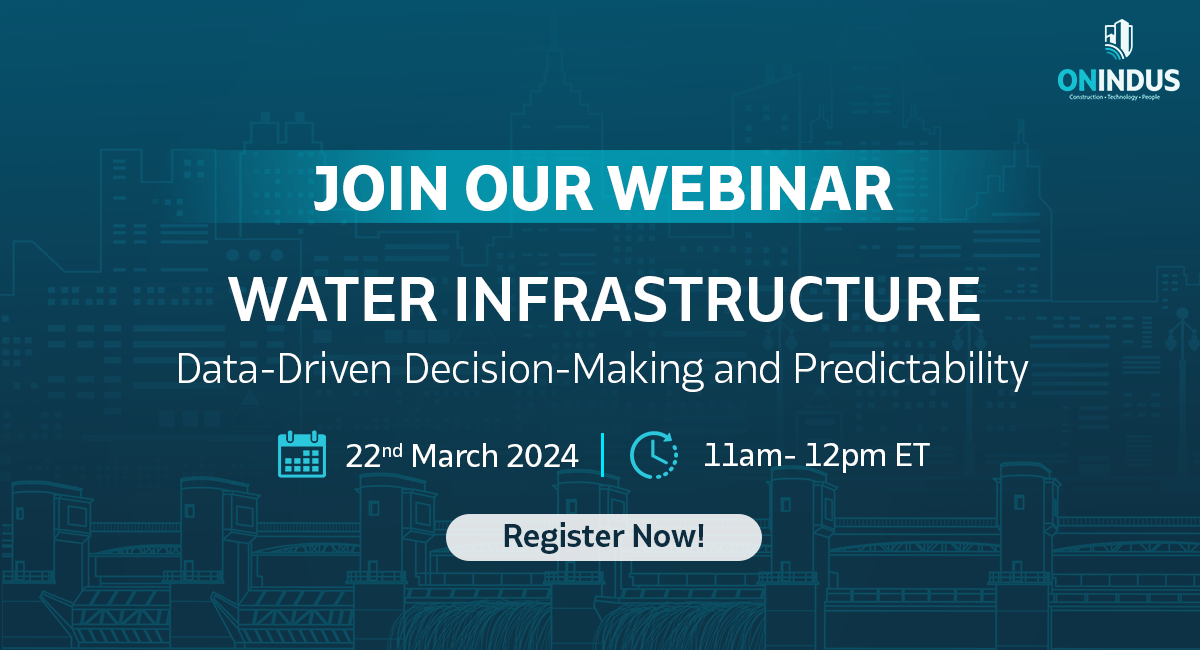 Water Infrastructure – Data Driven Decision-Making and Predictability webinar banner